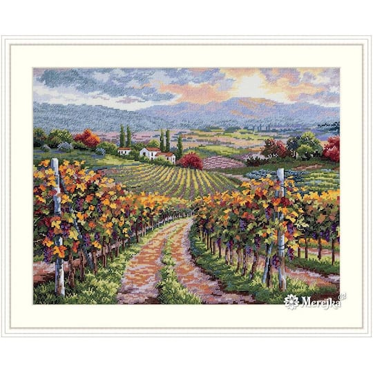 Merejka Vineyard Hill Counted Cross Stitch Kit